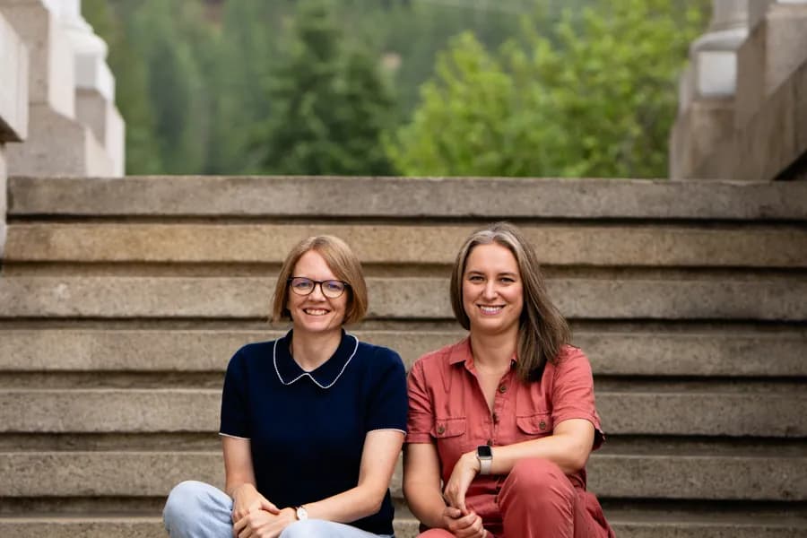 Jointly co-founders Aimee Schalles and Amanda Baron