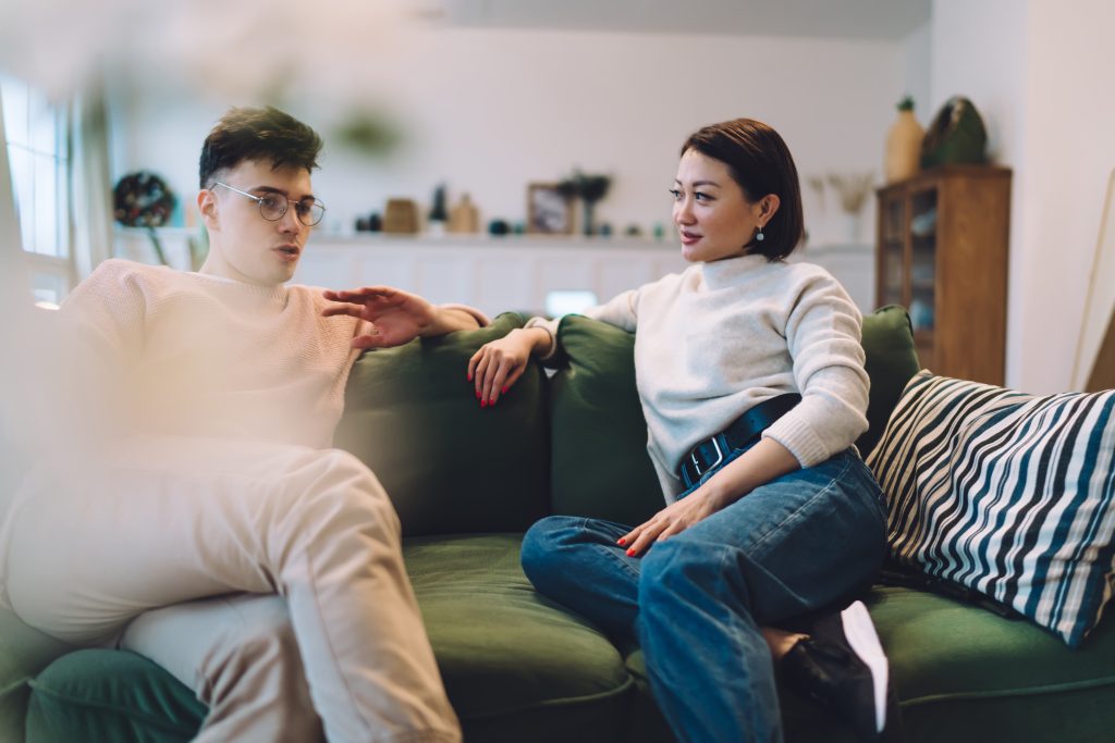 Alberta couple discussing prenup